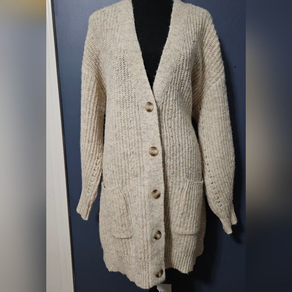 a.n.a Oversized V Neck Cardigan Sweater Plus Size 0X